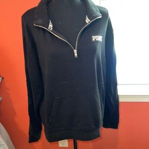 Pink quarter zip